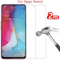 ปกป้องหน้าจอสำหรับ Oppo Reno3 4G 5G 9H 3ฟิล์มแก้ว Opporeno3นิรภัย Opp Reno Opo ป้องกันโทรศัพท์6.4