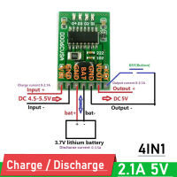 4in1 DC 5V 2.1A Charge Discharger Boost/ ป้องกันแบตเตอรี่/ตัวบ่งชี้เซลล์สำหรับ3.7V 4.2V 18650ลิเธียม Li-Ion Mobile Power