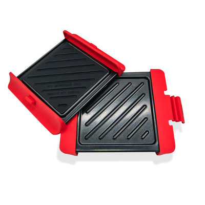 2pcs Cheese Multifunctional BBQ Grill Pan Microwave Oven Crisper Cookware Accessories Chicken Wing Baking Tray Sandwich Toaster