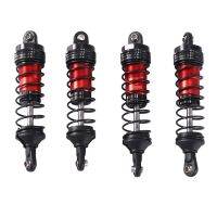 4Pcs Metal Front and Rear Shock Absorber for Wltoys 144001 144010 124007 124016 124017 124019 RC Car Upgrade Parts