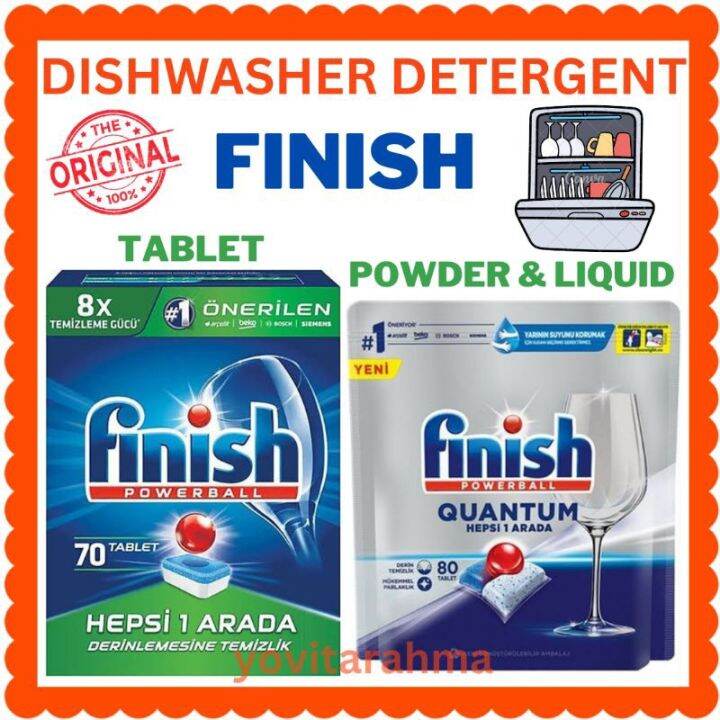 FINISH detergent deterjen detergen sabun dishwasher mesin pembersih