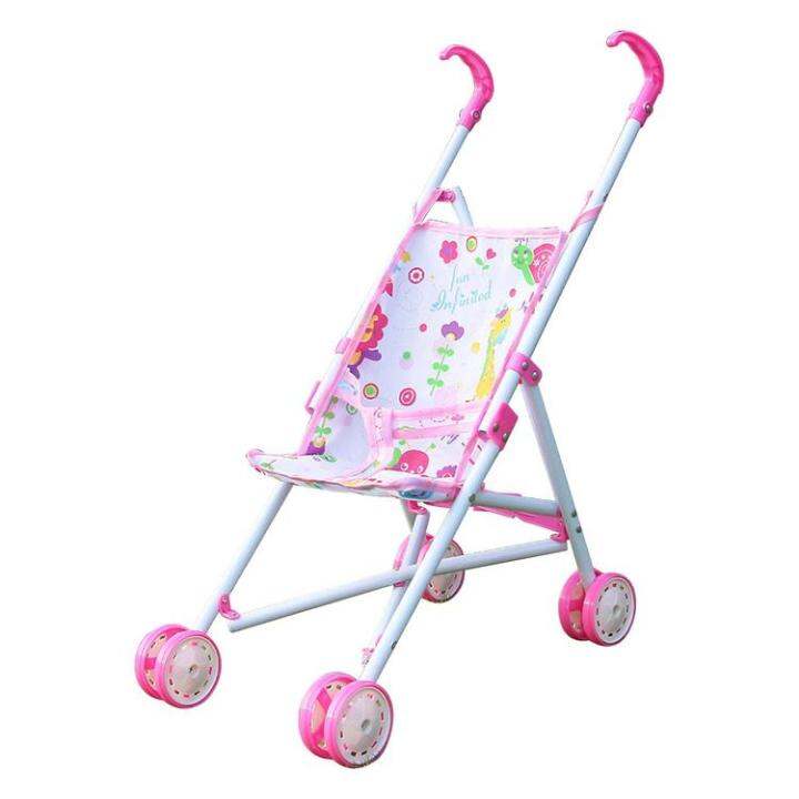 toy-stroller-foldable-kid-stroller-with-bottom-basket-dress-girls-stroller-ages-3-kids-gift-toy-girl-doll-accessories-girls-toy-dependable