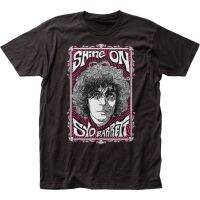 Black Shine On Syd Barrett เสื้อยืดแขนสั้นผ้าฝ้าย