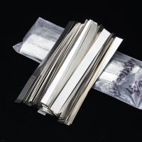 50pcs/lot 0.1mm x 8mm x 100mm High Quality low resistance 99.96 pure nickel Strip Sheets for battery spot welding machine