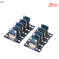 STF 10ชิ้นช่องเสียบ USB 3.1 Type C พร้อมแผ่นยึดสกรูแจ็ค Type-C USB 3.1 Type-C 2Pin 4Pin หัวต่อตัวเมียพอร์ตชาร์จ