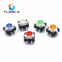 5PCS 12X12X7.3 Tactile Push Button Switch Momentary Tact LED 5 Color 12X12X7.3mm 12x12x7.3mm