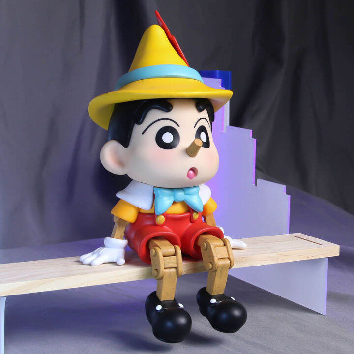 crayon-shin-chan-pup-pinocchio-ทำมือแฟชั่นเครื่องประดับของขวัญน่ารักเคลื่อนย้ายได้-gk-โมเดล