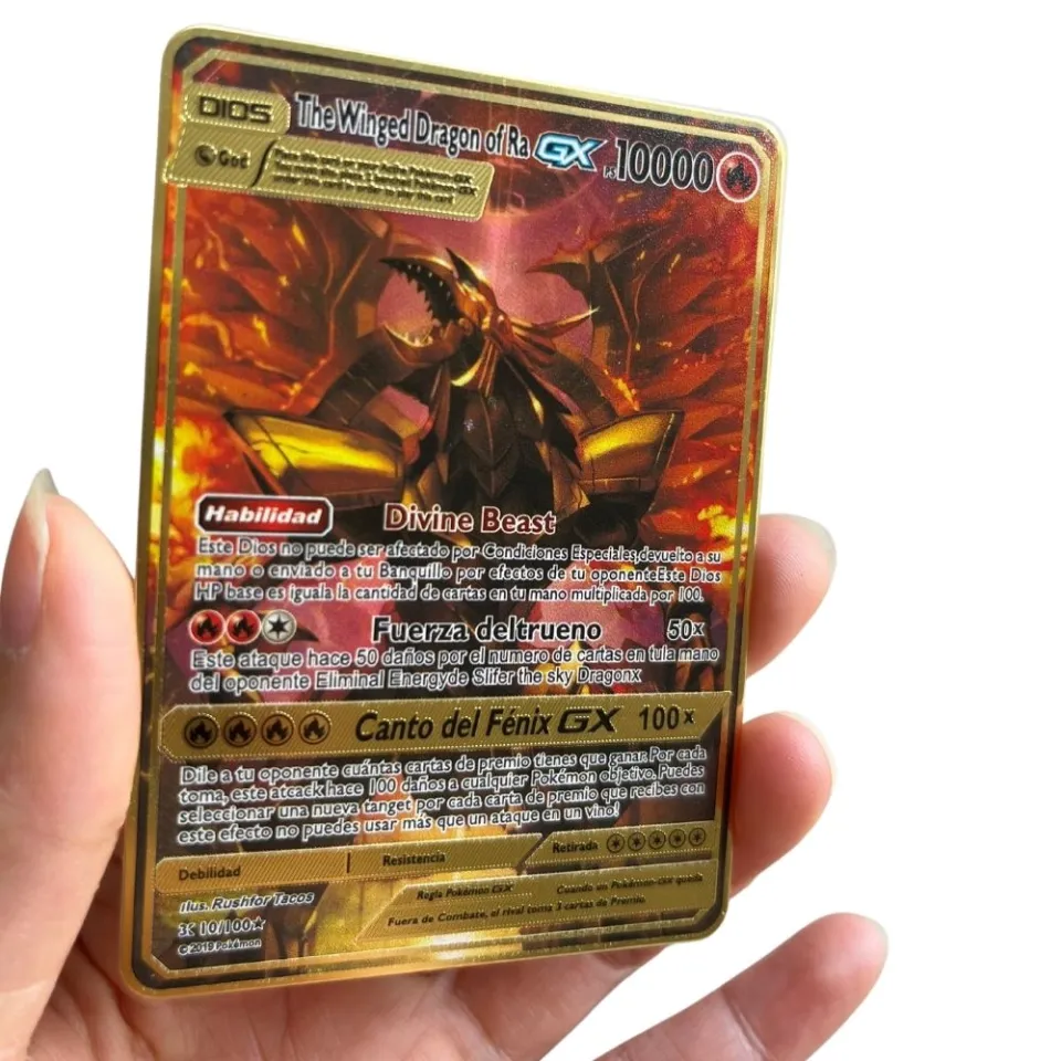 2023 new 10000 Arceus Vmax Gx gold pocket monster card Spanish iron metal  Pokmo Letters children's gift game collection card - AliExpress