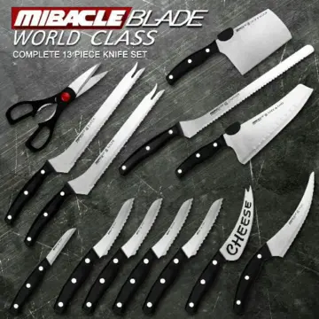 Miracle Blade 13 Piece Stainless Steel Assorted Knife Set