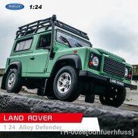 △ 1:24 land rover defender modelo de carro liga diecast brinquedo veículos off-road coleção simulação crianças presentes