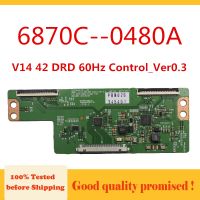 2023 Gratis Ongkir Tcon Board 6870C-0480A V14 Ver0.3ควบคุม42 DRD 60Hz สำหรับ LC420DUE ทีวี (FG)(A3) 42LB561V-ZC 42LX330C-UA BEUWLJG ฯลฯ6870C