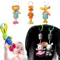 New Hot Newborn Baby Cartoon Animal Hand Bell Rattle Plush Stroller Toy Rattle Hanging Cute Soft Toys 0 12 Months Kids Gift