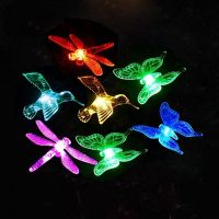 Outdoor Solar Led Garden Lights Bird Butterfly Dragonfly Lights Stake Lights Color Changing Light Solar Led Light Outdoor Garden