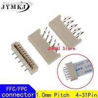 ♀♦✶ 10PCS 1.0mm FPC/FFC Connector LCD Flexible Flat Cable Socket Double Row 4 5 6 7 8 9 10 11 12 14 16 18 20 22 24 26 28 30 31 Pin