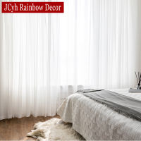 White Sheer Curtains For Living Room Window Transparent Voile Tulle Curtain Cortinas Wedding Drapes Home Decor Voilage Firanka