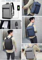 พร้อมส่ง??GMGA1707 กระเป๋าเป้สะพายหลังความจุขนาดใหญ่กันน้ำผู้ชาย backpack สไตล์เกาหลีแฟชั่นสีทึบเรียบง่ายลำลอง วัยรุ่นทํางาน/เข้าคลาส