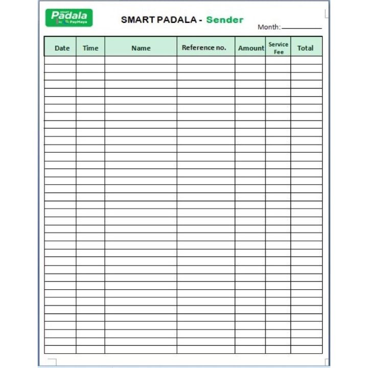 Smart Padala Transaction log pad | Lazada PH