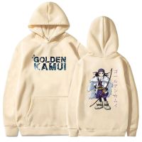 Sudaderas con capucha Asirpa para hombre y mujer, jerséis dorados de Anime japonés, ropa de calle, Y2k