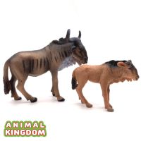 Animal Kingdom - โมเดล Wildebeest วิลเดอบีสต์ แม่ลูก ชุด 2 ตัว (จากสงขลา)