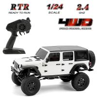 ouYunTingM 3.5-6.5km/h Off-Road Truck Brushed Motor 1/24 2.4GHz 4WD Climbing RTR 30m for