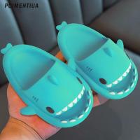 (ETX)ETX2023 Summer Children Slippers Shark Kids Sandals Thick Sole Upgrade Eva Non-Slip Soft Bottom Non-Slip Baby Shoes For Boys Girls