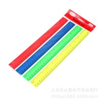 4pc Color Clear Plastic Ruler 30cm Standard/Metric Ruler Ruler Measuring Tool Creative Student School Office Stationery Supplies