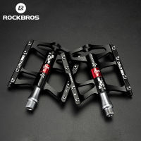 ROCKBROS จักรยานจักรยานเหยียบอลูมิเนียมแบริ่งขี่จักรยานเหยียบลื่น MTB อุปกรณ์จักรยานถนนจักรยานเสือภูเขาส่วนเหยียบ