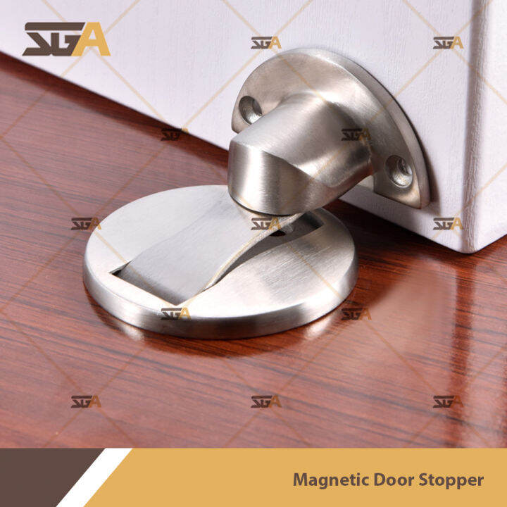 ST GUCHI SGDS-020 Magnetic Door Stopper Door Holder PINTU ( Silver ...