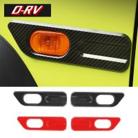 For Suzuki Jimny 2019 2021 JB64 JB74W Car Side Fender Turn Signal Light Cover Decoration Lamp Guards Exterior Stickers Accessory