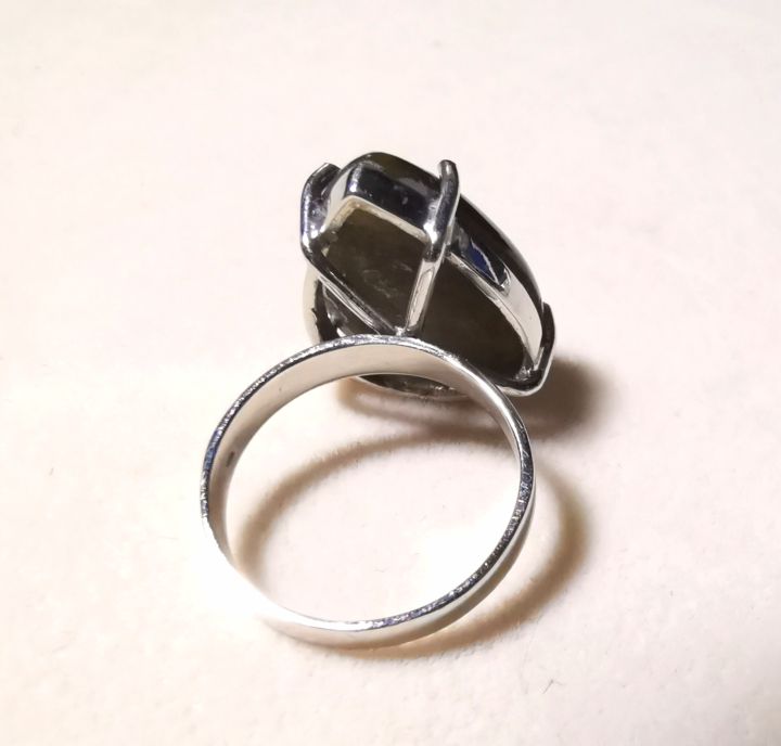 แหวนพลอยแท้-สตาร์บุษ-บางกะจ-คัทติ้งสวยแปลกตา-ทรงหยดน้ำ-พลอยเนื้อแข็ง-sapphire-14-กะรัต-เรือนเงิน-925-ไซส์-53