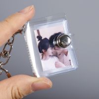 Mini Pendant Photo Album Keychain Pocket Interstitial Album ID Photo Storage Book 1 Inch 2 Inch Photo Portable Fashion Card Bag  Photo Albums