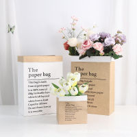 Gift Bag Artificial flowers Bag Packing Bag Bouquet Bag Thickened Paper Bag Kraft Paper Bag Plant Bag