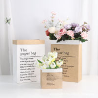 Artificial flowers Bag Bouquet Bag Gift Bag Packing Bag Thickened Paper Bag Plant Bag Kraft Paper Bag