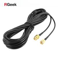 【hot】▣♚  RP-SMA Male to Female Extension Cable Feeder Wire for Coax Coaxial WiFi Network Card RG174 Router Antenna