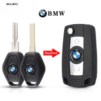 KLNU พับได้3เคสกุญแจรถสำหรับ BMW 3 5 7ชุด Z3 E38 Z4 E39 E46กุญแจรีโมต Fob HU58/HU92