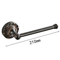 Black Bathroom Hardware Set Antique Brass Brush Toilet Paper Holder Robe Towel Ring Bathroom Grab Bar Ceramic Soap Dish Retro