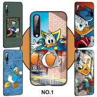 Casing หรับ OPPO A91 F15 A81 A92 A72 A52 A93 A94 Reno 2 2Z 2F 3 4 5 5K 6 4Z 6Z Lite Pro Plus A92S ni51 Donald Duck Cartoon Pattern Phone เคสโทรศัพท์