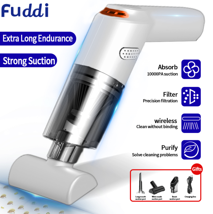 FUDDI Wireless Car Vacuum Cleaner Rechargeable Portable Small Vacuum