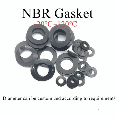 NBR Black O-ring Nitrile Rubber Sealing Ring Soft Rubber Sealing Gasket Heat Resistant High Temperature Machine Gasket