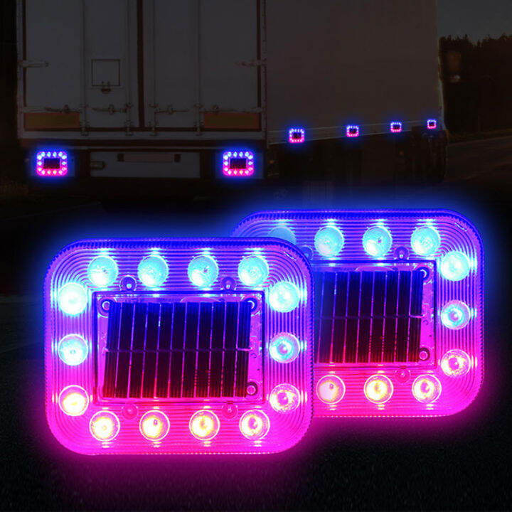 1 Pcs Car Signal lights Strobe lighting Solar Energy 14LED For Truck