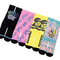 bjh❄❂❇  Squarepants Patrick Bugs Floor Socks Skateboard Couple