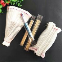 [COD] fork bamboo packaging bag self-adhesive self-sealing slender chopsticks transparent plastic