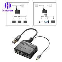 Harayaa RJ45ตัวแยกอีเธอร์เน็ต RJ45รางช่องยูเอสบีสำหรับ Cat5E Cat5 Cat8 Surf ออนไลน์