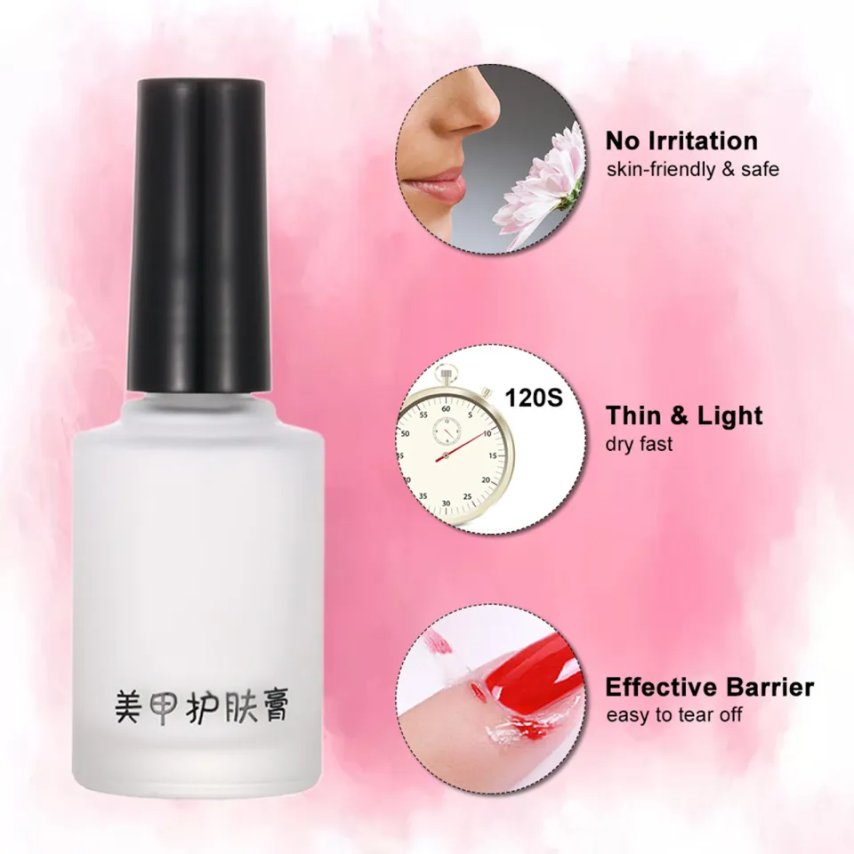 Liquid Latex for Nails 2 Pack 15ML - Latex Tape Peel Off Cuticle Guard Skin  Barrier Protector Nail Art Liquid Tape - Skin Protector for Nail Polish,  Fast Drying Odorless