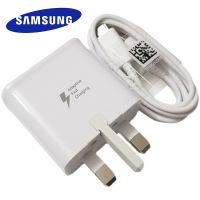 [CNIU digital accessories] Samsung ที่ชาร์จความเร็วสูง UK อะแดปเตอร์สายชาร์จเร็ว Type C สำหรับ Galaxy Note 10 Plus 10 S10 S8 S9บวก A72 A52 A73 A53 A51 A71