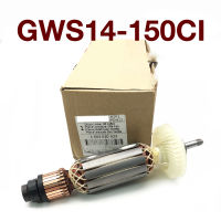 AC220-240V Rotor Armature สำหรับ GWS14-150C เครื่องบดมุมโรเตอร์ Armature Anchor Stator Coil อุปกรณ์เสริม