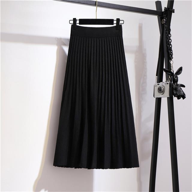 cc-2022-elastic-waist-knitted-skirt-thick-warm-pleated-female-skirts