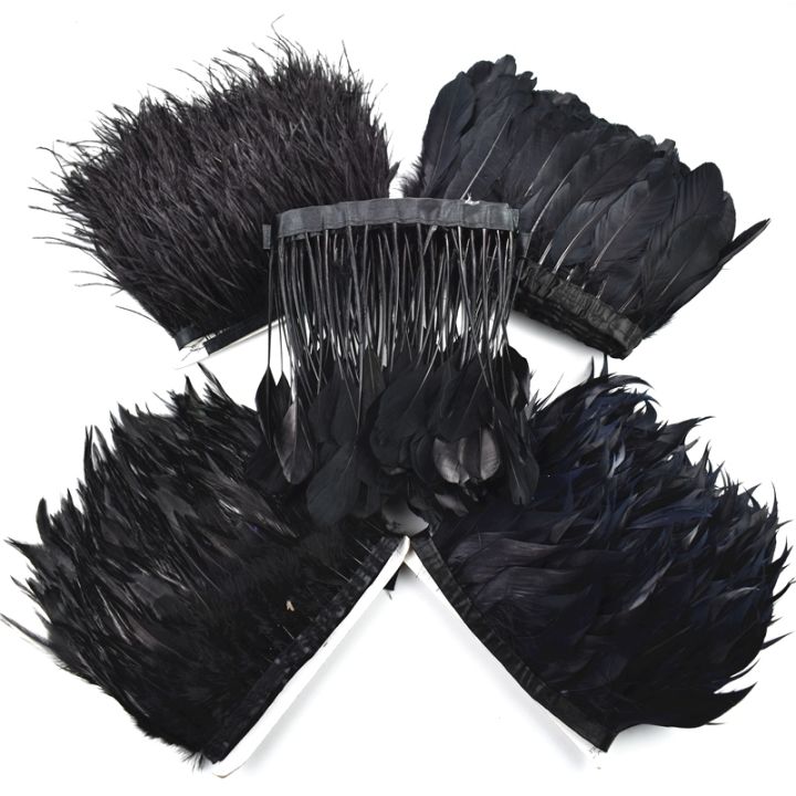 1meters-white-black-pheasant-feathers-fringe-trim-ribbon-on-tape-turkey-ostrich-goose-marabou-sewing-trimmings-decor-for-clothes
