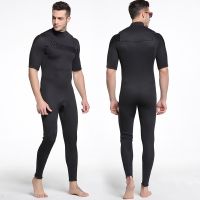 [COD] Bart 3mm thickened warm suit mens sunscreen jellyfish short-sleeved one-piece swimsuit