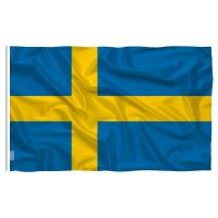 Wave 90X150cm SWE SE The Kingdom of Sweden Flag Sweden Flag Banner Nails Screws Fasteners